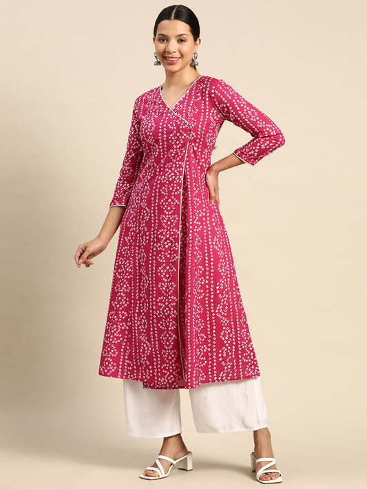 Bandhani Screen Printed Kurta