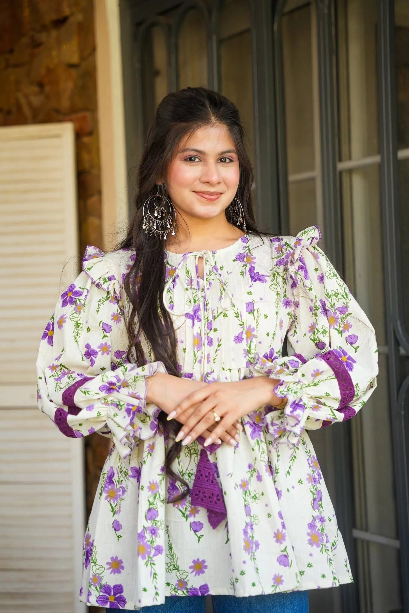 Ember Cotton Tops Screen Printed