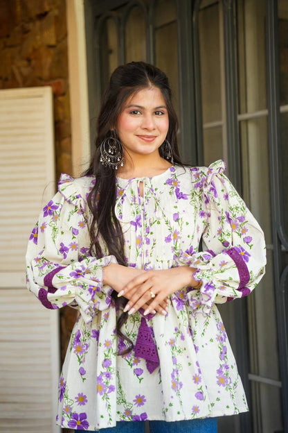 Ember Cotton Tops Screen Printed